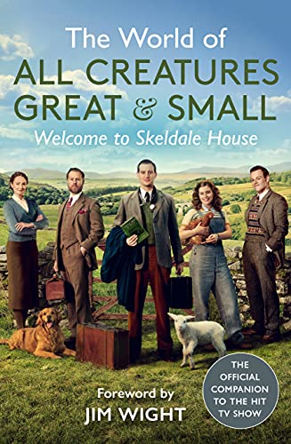 Book cover featuring five cast members in vintage attire standing in a rural landscape.