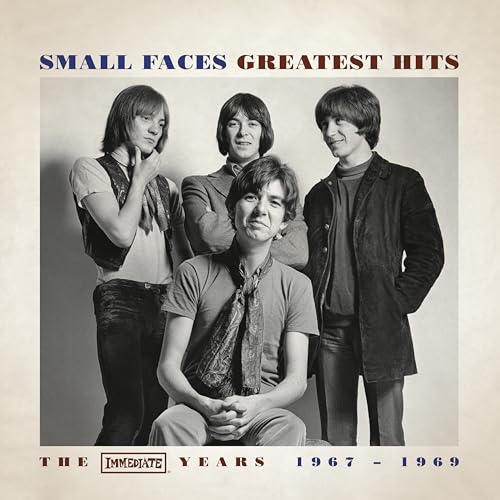 Black and white album cover featuring four men, the band Small Faces.