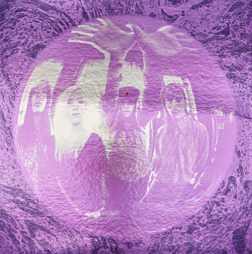 Purple album cover for Smashing Pumpkins’ “Gish” featuring band members.