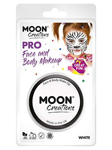 White face paint cake pot with packaging showing a child’s painted face.