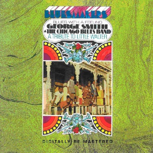CD cover for George Smith’s “Blues With A Feeling,” featuring a porch scene.