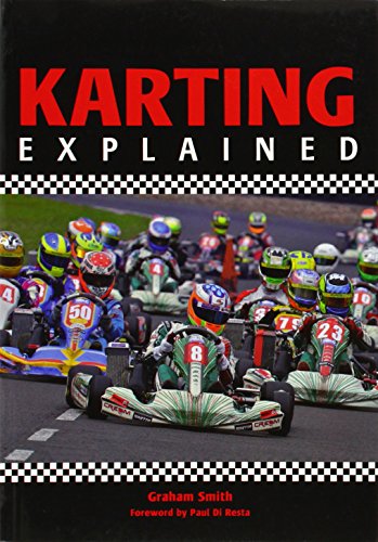 Book cover for "Karting Explained" showing a group of kart racers.