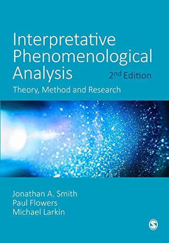 Book cover: "Interpretative Phenomenological Analysis," 2nd edition, by Smith, Flowers, and Larkin.