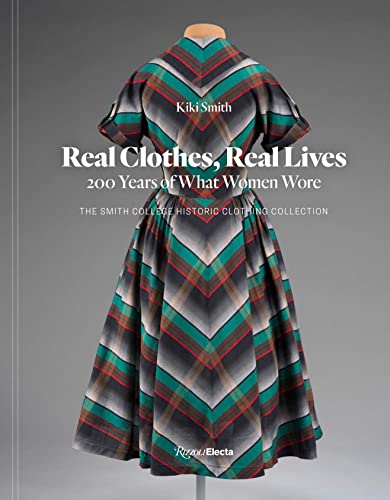 Book cover featuring a patterned, mid-19th century woman’s dress.