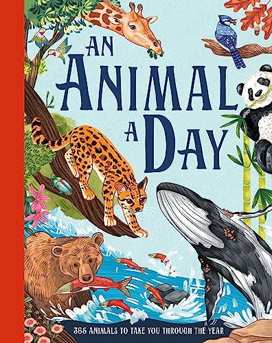 Book cover with illustrated giraffe, leopard, panda, bear, whale, and fish.