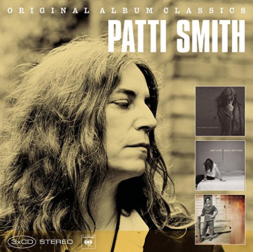 Patti Smith album cover featuring a sepia-toned portrait and smaller images.