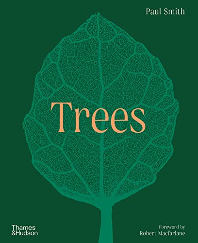 Book cover titled Trees by Paul Smith featuring a green leaf illustration.