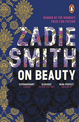 Book cover for "On Beauty" by Zadie Smith with floral patterns.