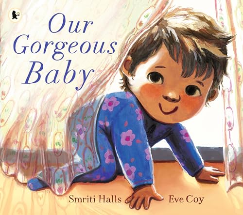 Book cover with illustrated baby crawling towards a window.