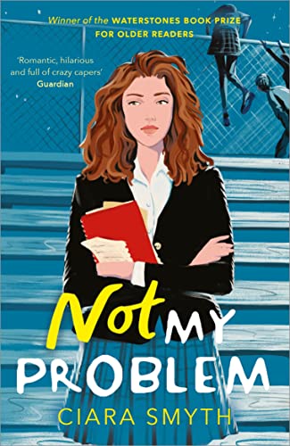Book cover: teenage girl with red hair, crossed arms, and blue background.