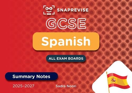 GCSE Spanish summary notes cover with Spanish flag and text.