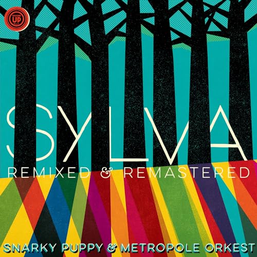 CD cover for Snarky Puppy & Metropole Orkes’ “Sylva,” abstract forest design.