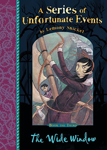 Book cover: girl climbing ropes toward a stormy seascape, dark illustration.