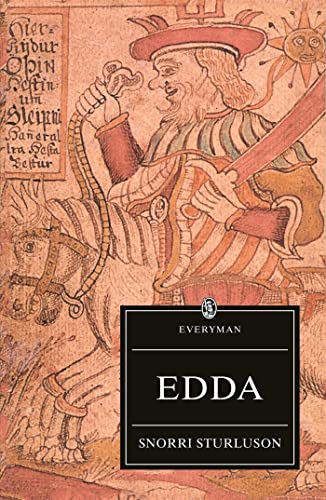 Book cover featuring a medieval illustration of Odin riding his horse, Sleipnir.