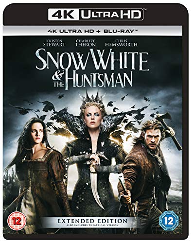 Snow White and the Huntsman 4K Ultra HD Blu-ray cover featuring the main cast.