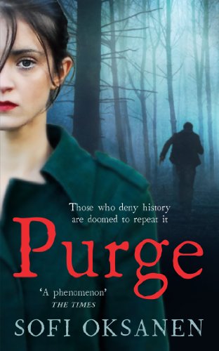 Book cover showing a woman in a green coat with a man in misty woods.