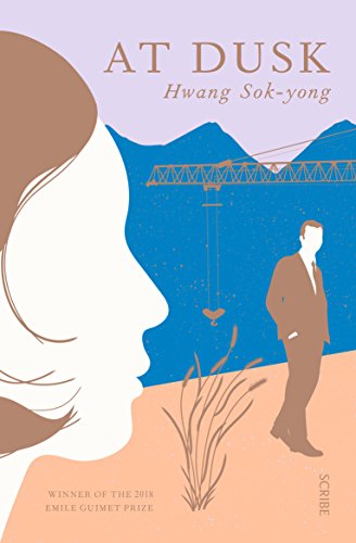 Book cover showing a profile of a woman, a man, and a construction crane.