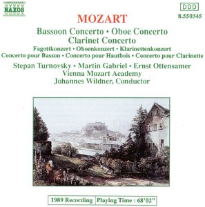 CD cover for Mozart concertos featuring a landscape painting.