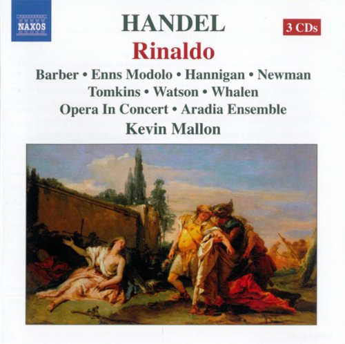CD cover for Handel’s opera *Rinaldo* with a classical painting.