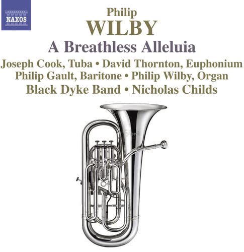 CD cover featuring a shiny tuba and text listing musical performers.