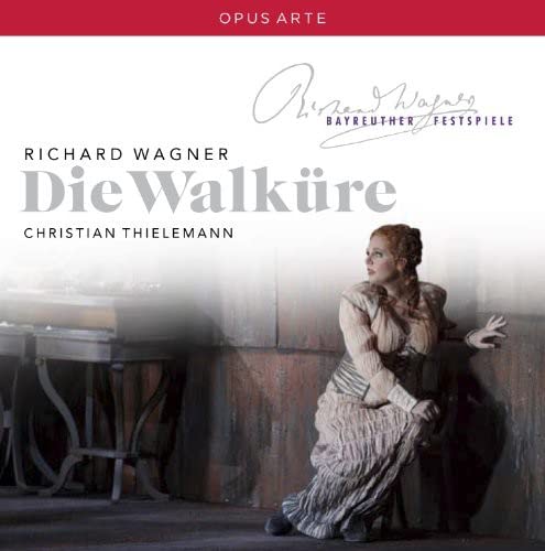 CD cover for Wagner’s “Die Walküre” featuring a soprano in costume.