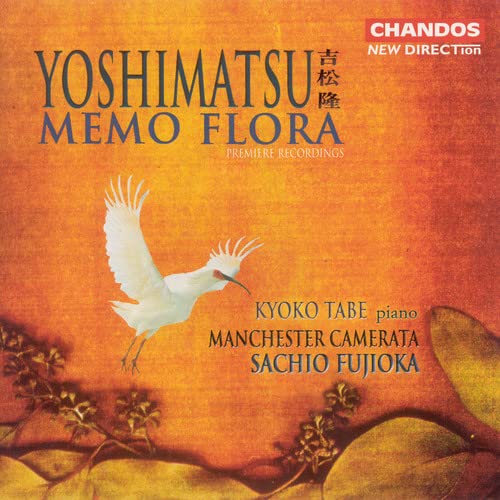 CD cover: bird silhouette on orange textured background, text details.