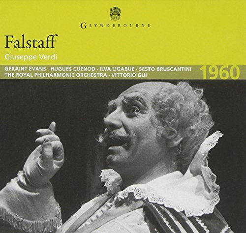 CD cover for Verdi’s Falstaff, featuring a portrait of a man smoking.