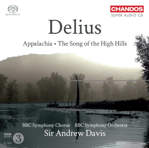 CD cover for Delius’ “Appalachia” featuring a misty landscape.