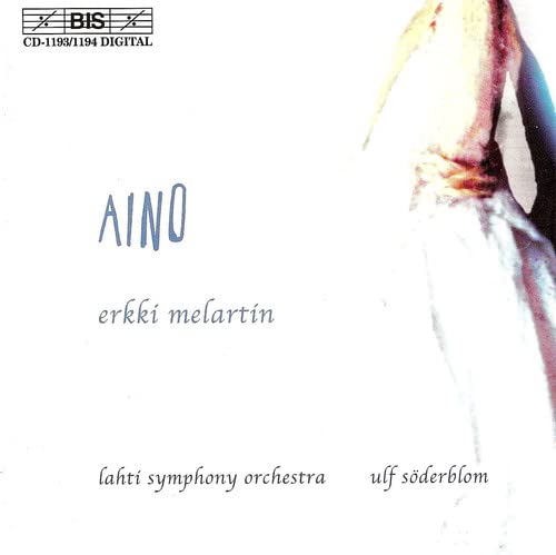 CD cover for “Aino” opera by Erkki Melartin, with abstract imagery.