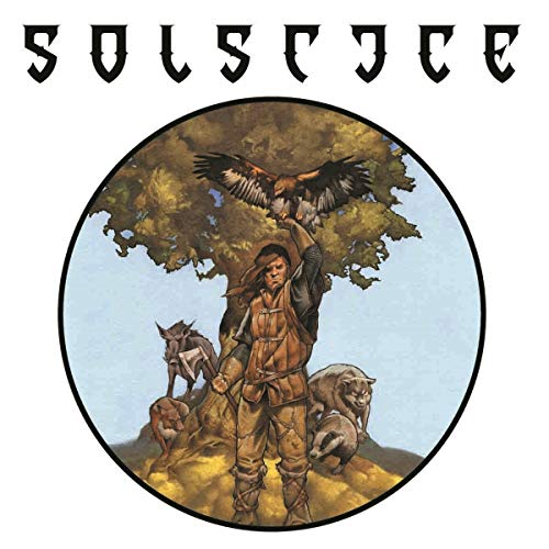 CD cover: man with eagle, wolves, and a forest landscape.