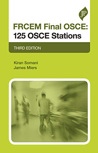 Book cover for “FRCEM Final OSCE: 125 OSCE Stations,” third edition.