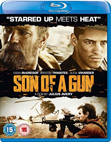 Son Of A Gun" Blu-ray cover featuring Ewan McGregor, Brenton Thwaites, and Alicia Vikander.