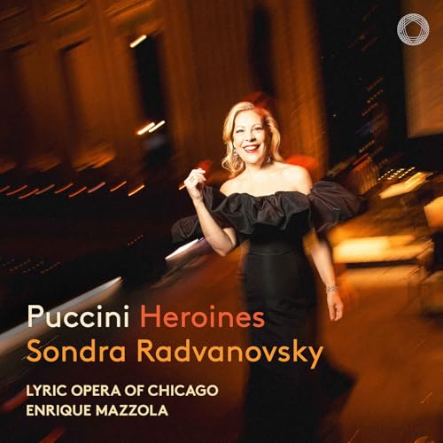 CDLSLalbum cover featuring Sondra Radvanovsky in a black dress against a blurred city background.