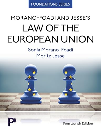 Book cover titled Law of the European Union featuring two chess pawns with EU stars.