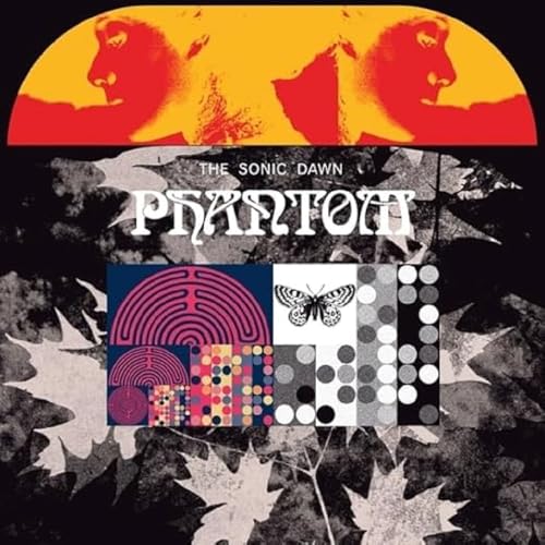 Album cover for "Phantom" by The Sonic Dawn, featuring abstract art.