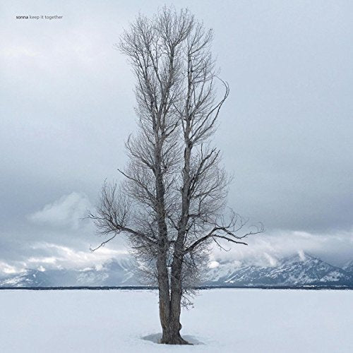 Album cover: bare tree in snowy field with mountains in background.