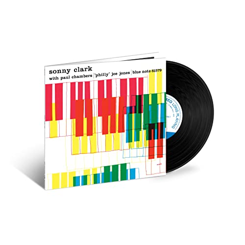 Sonny Clark Trio vinyl record with colorful piano key album art.