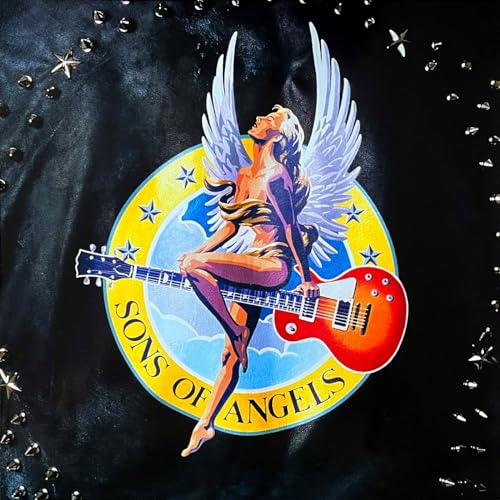 CD cover with winged figure playing a red electric guitar.