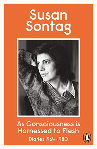 Book cover: Susan Sontag’s diaries, with a black and white portrait.