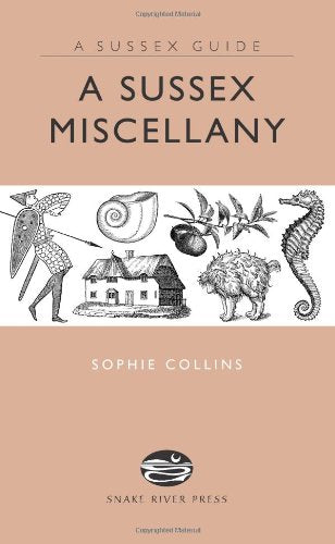 Book cover: "A Sussex Miscellany" with illustrations and text.