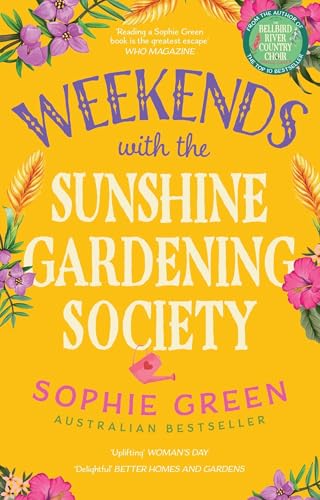 Bright yellow book cover with floral illustrations and bold title text.