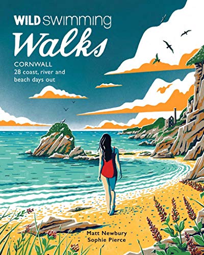Book cover illustration of a woman walking on a beach towards the sea.