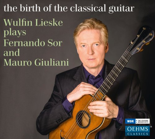CD cover featuring guitarist Wulfin Lieske with a classical guitar.
