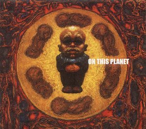CD cover art: painting of a small figure surrounded by shapes.