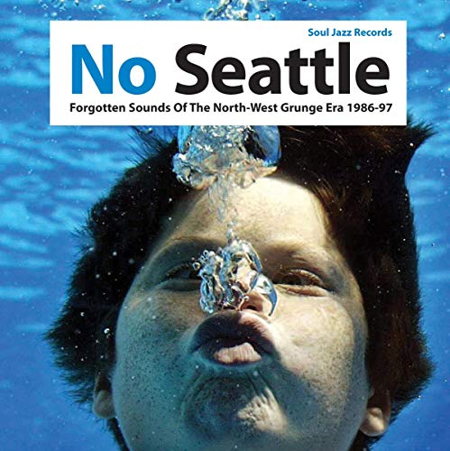 Album cover for "No Seattle" featuring a submerged face with bubbles.