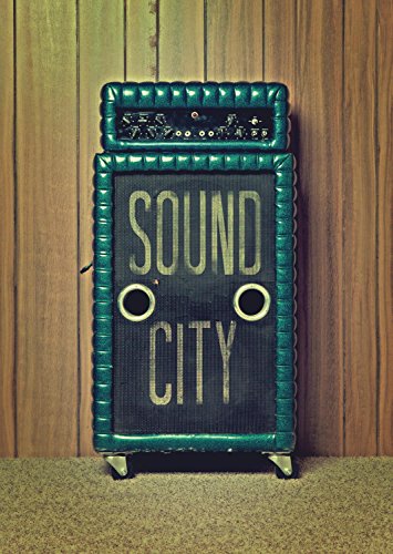 Vintage green amplifier with "SOUND CITY" text, DVD case cover.