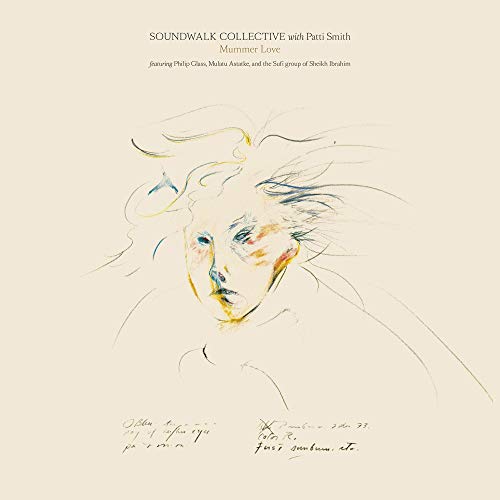 Album cover for “Mummer Love” featuring a sketched portrait of a face.