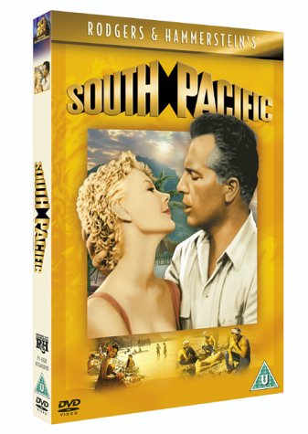 South Pacific" DVD cover featuring Mitzi Gaynor and Rossano Brazzi.