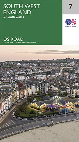 Ordnance Survey road map cover for South West England and South Wales, sheet 7.