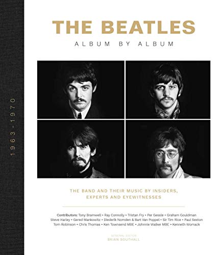 Book cover featuring black and white portraits of The Beatles, 1963-1970.
